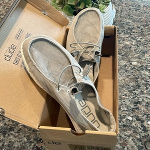 HeyDude Wendy Size 6 Gray. Like new.